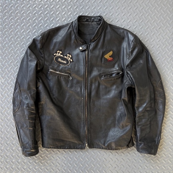 Vintage Other - Vintage 70s Cafe Racer Leather Motorcycle Jacket